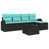 Coussin bleu / cadre noir est en rupture de stock