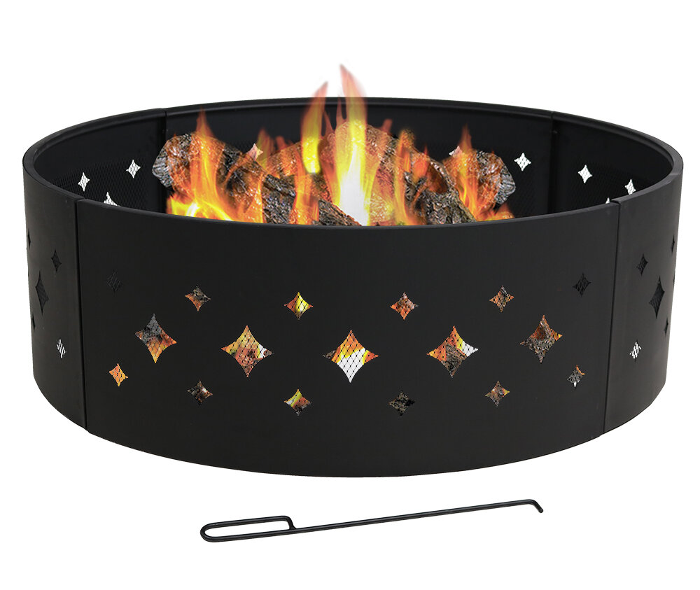 Arlmont & Co. Gustafson Steel Wood Burning Fire Pit & Reviews