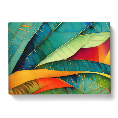 Jungle Flowers - Wrapped Canvas