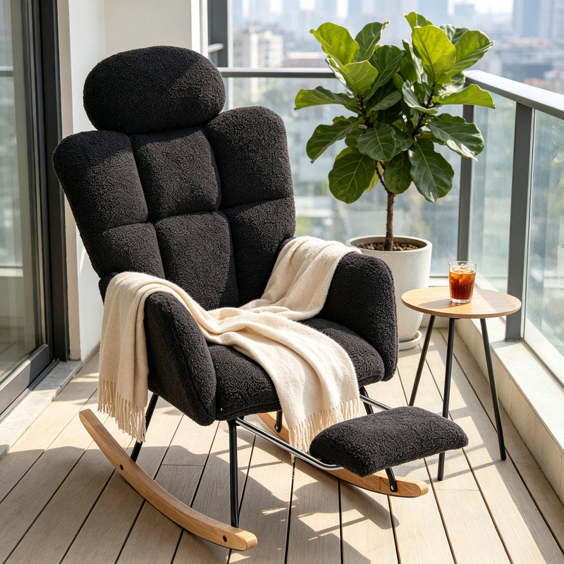Rocking Chair, Grey