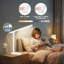 Lampe de bureau blanche à DEL magnétique avec rotation à 360 ° et support pour téléphone-1457543428