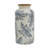 5.3X5.3X10.2" Flower Vase With Floral Pattern