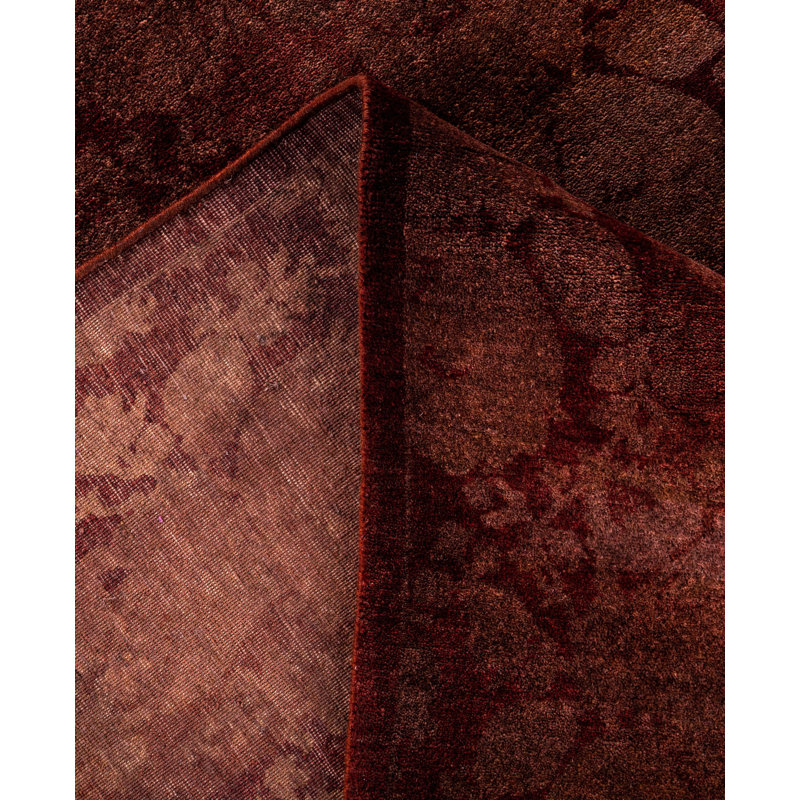Overdyed One-of-a-Kind 7' 10" x 8' 0" Hand Knotted Area Rug