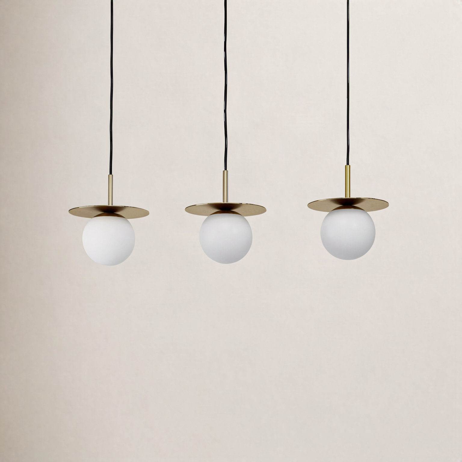 Cathy 3 Light Glass Dimmable Pendant