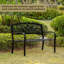 Banc de parc en acier thermolaqué Caudell