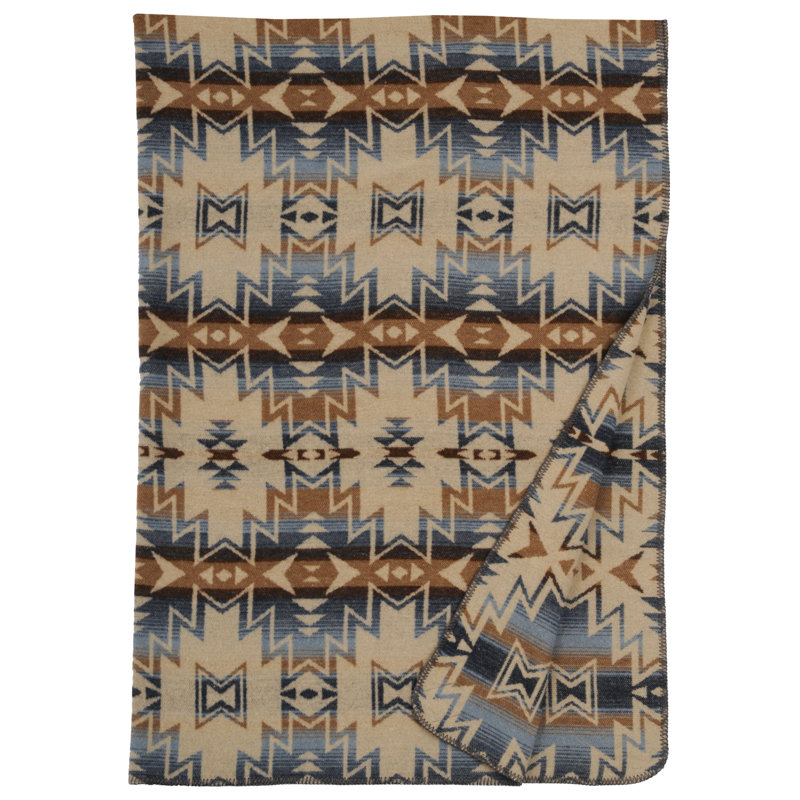 Wooded River Cascada - Throw - 60x72, Southwestern Accent Blanket for Sofa and Guest Bedroom