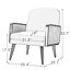 Fauteuil Sonnet avec base en bois-2086356349