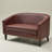 Boney Tufted Faux Leather Upholstered Small Loveseat-1983427089