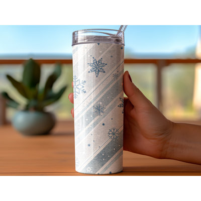 Choose Handmade Tumblers 591 mL Vacuum Insulated Stainless Steel (18/8) Travel Tumbler with Straw