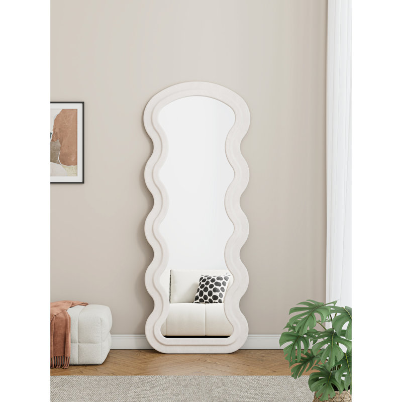 Christmas Delight: Cream White Full Mirror - Festive Addition 1:1 Reflection Clear Image