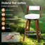 Swivel Upholstered Counter Stool with Solid Wood Frame-1426682064