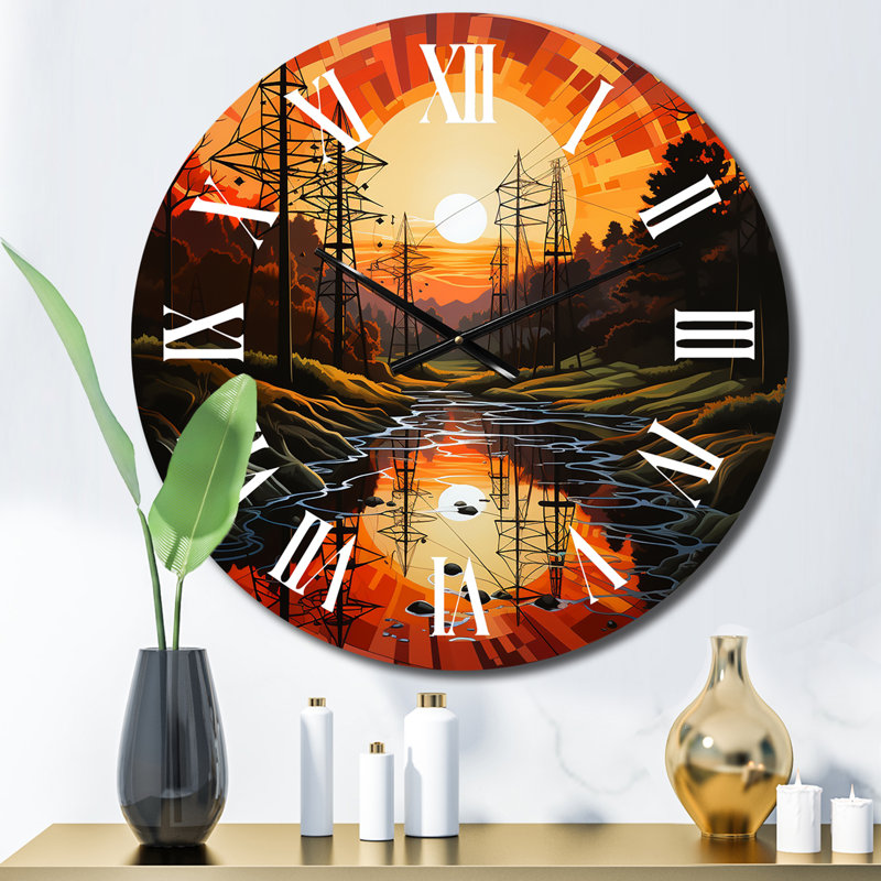 Coleta - Abstract Wall Clock, Small