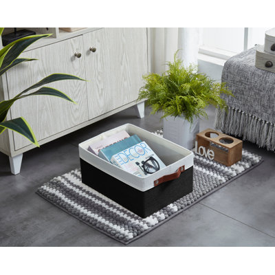 Ensemble de bacs de rangement en tissu