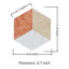 , Carreaux de marbre hexagonal poli à jet d'eau blanc et rouge, naturel pour le mur et le sol de la salle à manger, 12 pièces par boîte, beauté unique