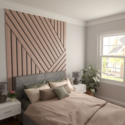 Adjustable Wood Slat Wall Panel Kit