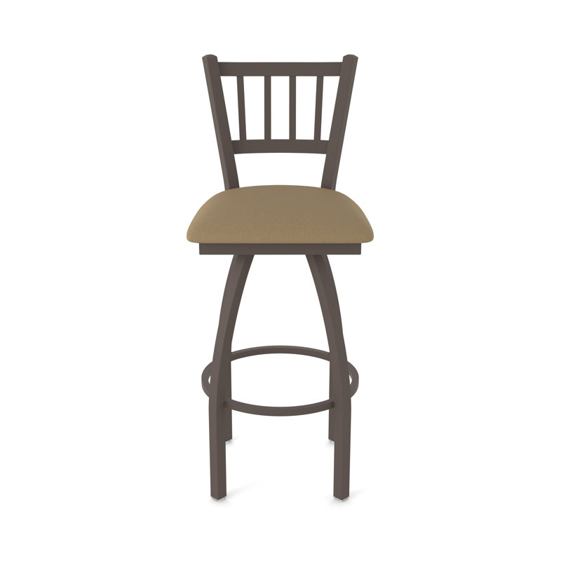 Tabouret pivotant 810 Contessa, Bronze, Tabouret de comptoir (siège d'une hauteur de 25 p, Chaume Canter