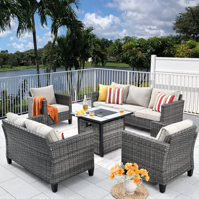 Cracraft 5 Piece Sofa Seating Group with Cushions by Red Barrel Studio