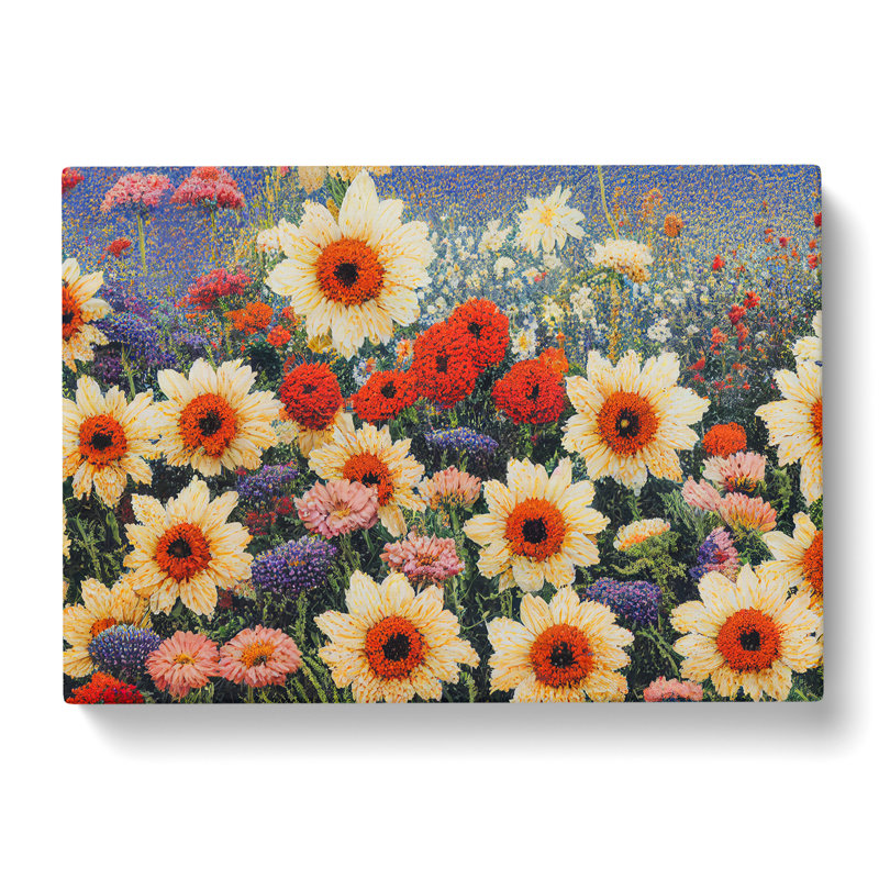 Enlightening Flower Market - Wrapped Canvas Painting