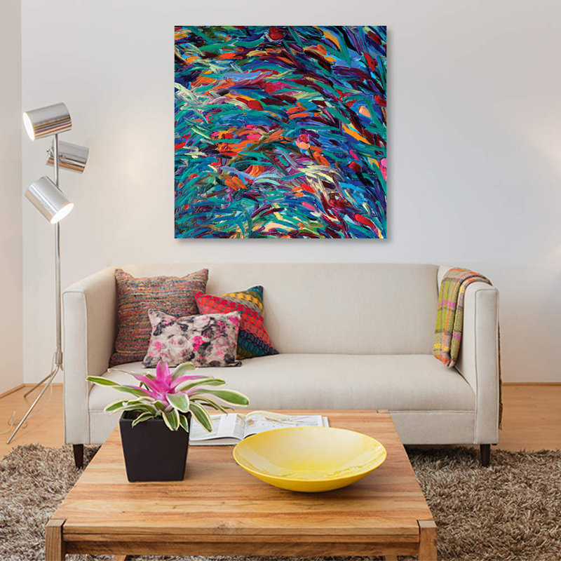 «DC 039» par Iris Scott, reproduction d'art graphique sur toile, H 12 po x l 12 po x P 1,5 po, Toile tendue, Pas de tapis