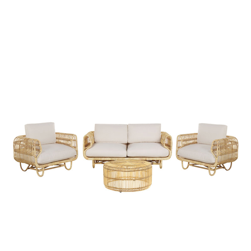 Leocadia 4 Seater Rattan Sofa Set