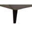 Canapé deux places, mélange de polyester avec structure matelassée, pieds en bois massif, rembourrage en mousse haute densité et 2 coussins décoratifs