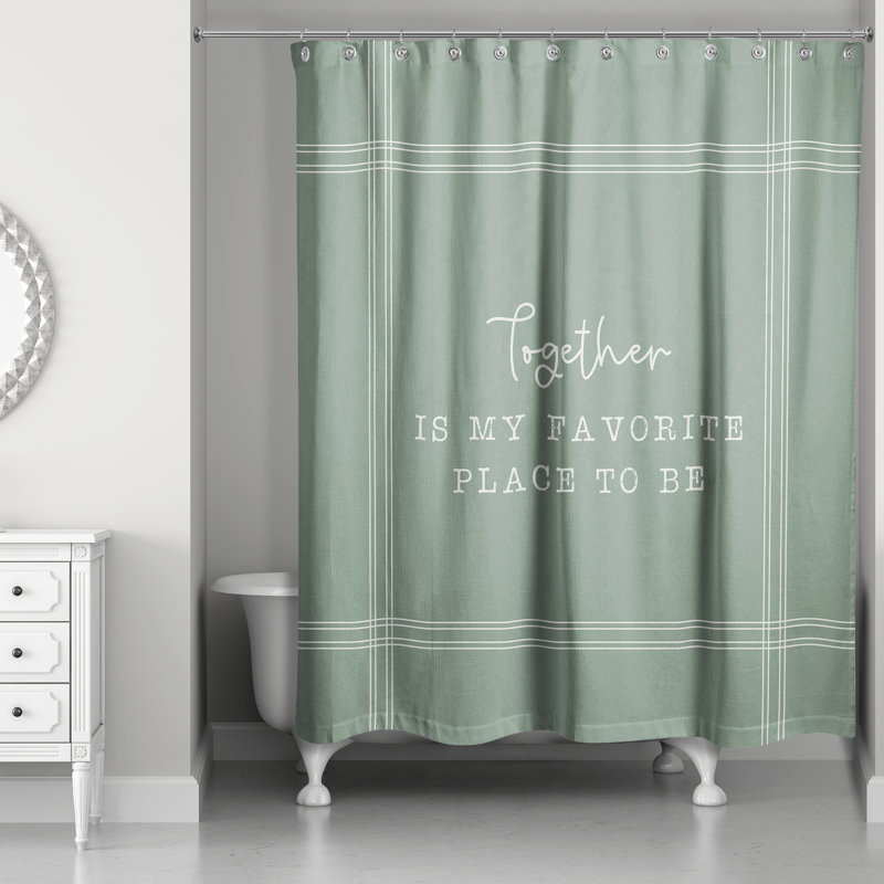 Perine Shower Curtain, Green