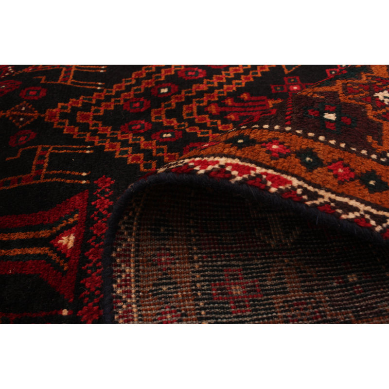 Tapis de bois one-of-kind à la main-noué la 2010 anatolian brun 3 pi 11 po x 9 pi 10 po Hobkirk