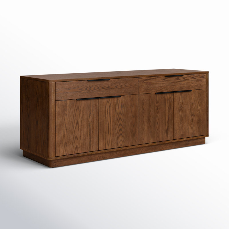 Gabrietta Media Console TV Stand, Medium Oak