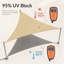 Voile d'ombrage avec quincaillerie Amgo-105238041-105238035