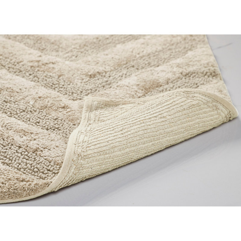 Hugo Premium 100% Cotton 2370 GSM 4-Piece Tufted Bath Rug Set with Non-Slip Spray Latex Backing, OEKO-TEX® Certified, Super Absorbent & Machine Washable, Sand
