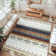 Wymond  Machine Washable Moroccan Area Rug Aztec Geometric Carpet With Non-Slip Backing