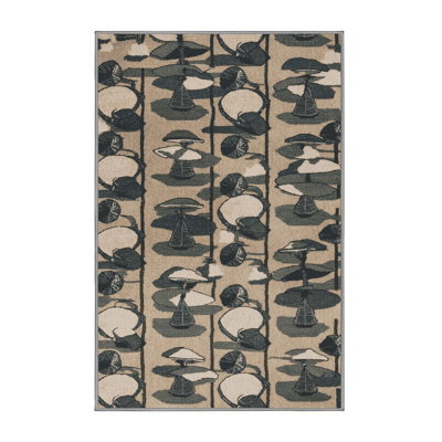 Tapis gris lavable à la machine