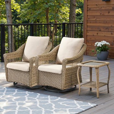 Ensemble de 2 chaises pivotantes Quirama