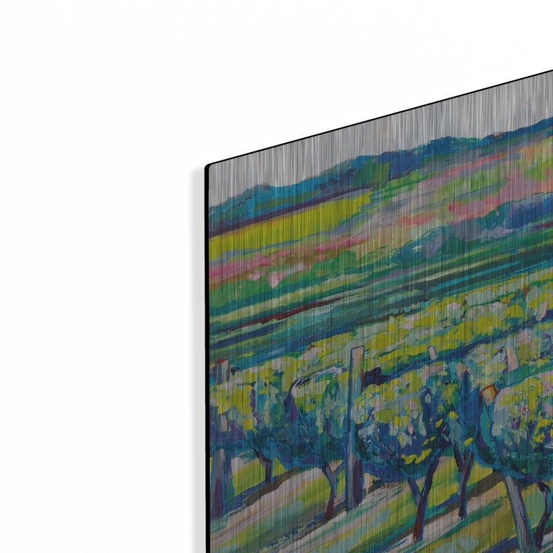 Red Barrel Studio® 'All In A Row' by Jeanette Vertentes Metal Wall Art, 12" H x 12" W