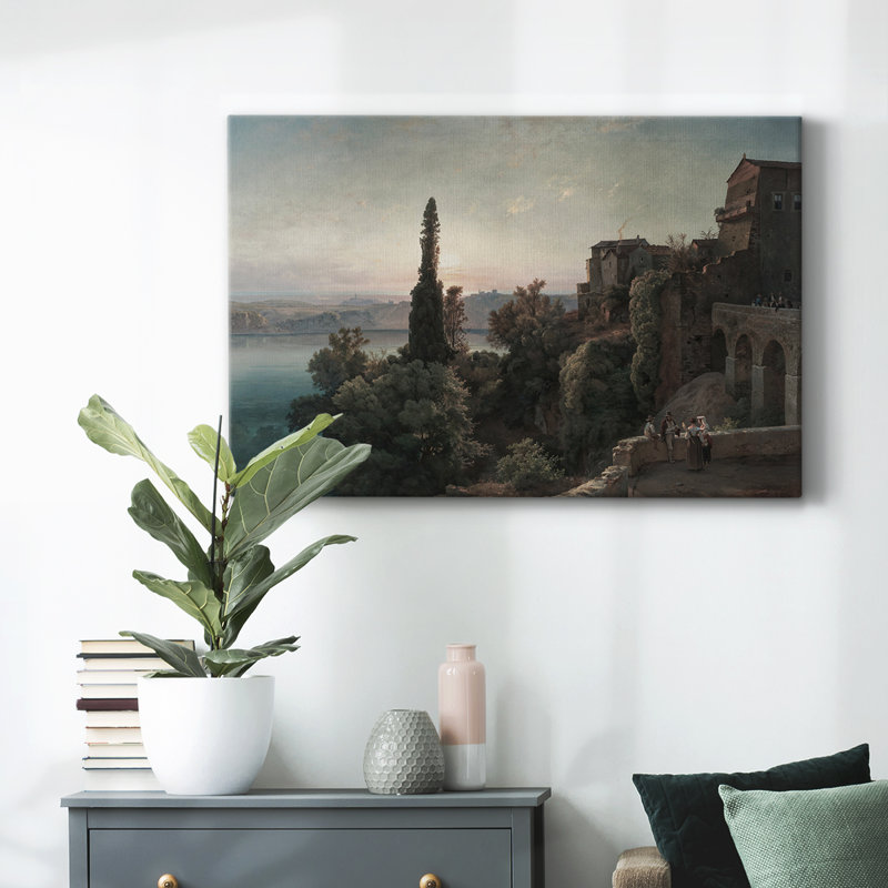 Paysage rétro - DCCD III, H 41 po x l 61 po x P 1,5 po, Toile tendue