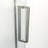 Brushed Nickel Semi- -angle Shower Enclosure, 34-1/8" X 72" - Fashionable Bathroom Choice Door 72", Functional Enhancement