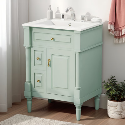 Space-saving Vanity With Sink - Ideal For Bathrooms, Powder Rooms & Guest Baths