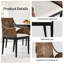 Fauteuil d'appoint rembourré en rotin tissé