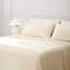 Ensemble de draps, draps 100% coton peigné, extra doux, respirant pour lit très grand avec poche profonde de 15 po, draps de luxe 4 pièces pour hôtel (ivoire)-87805300-87805302