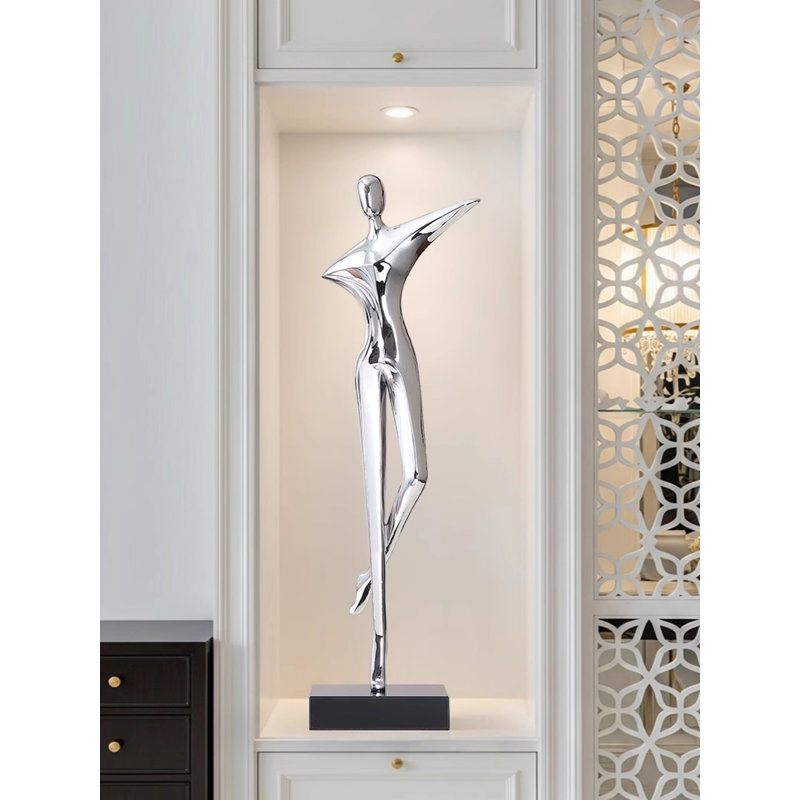 Figurine de style italien, décoration de base en marbre d'art pour entrée