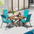 Melisa Patio Chairs Set Of 4, Outdoor Textilene Stackable Dining Chairs （Set of 4）-109080131
