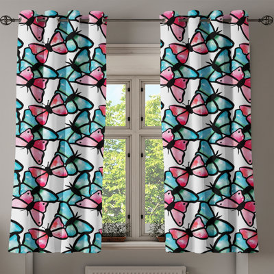 Sateen Blackout Curtains / Drapes Pair