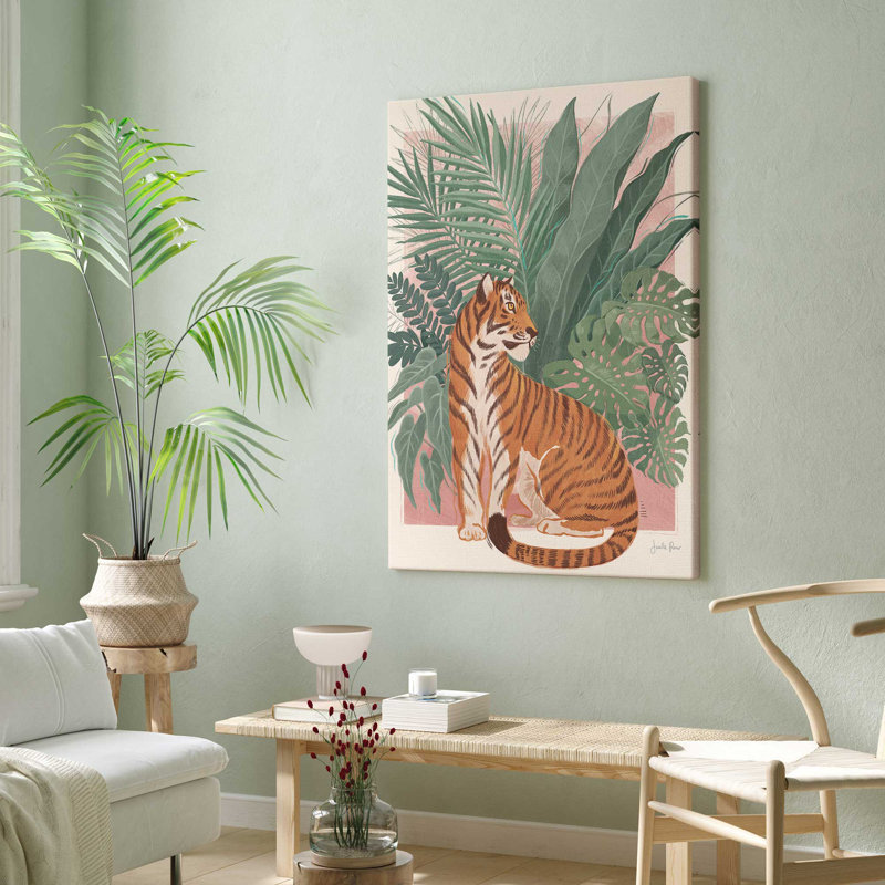 «Jungle Majesty», reproduction sur toile, Toile tendue, H 18 po x l 12 po x P 1,25 po