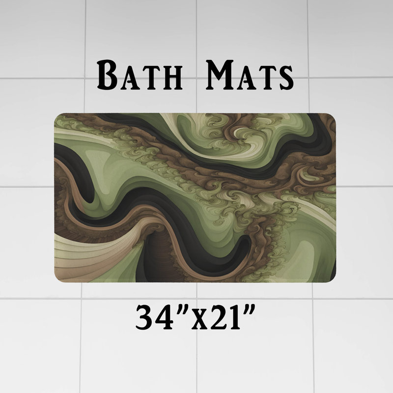 Rideau de douche abstrait, H 72 po x l 70 po