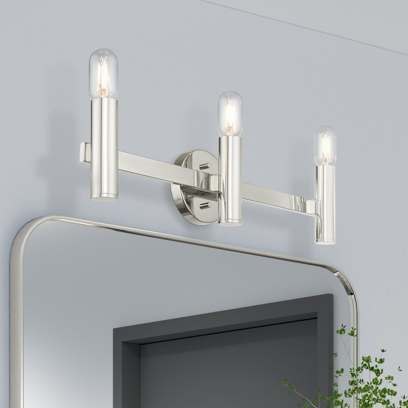 Martella 3 Light Dimmable Vanity Light, Polished Chrome