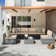 6 - Person Outdoor Rattan Patio Set with Cushions