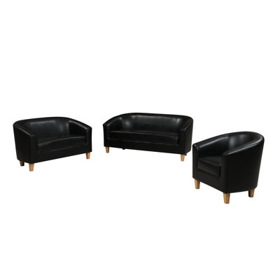Claridon Faux Leather Loveseat