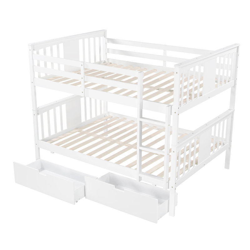 Kids Full Over Full Bunk Bed, White