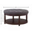 Grande table basse avec repose-pieds capitonné et rembourré avec tablette-1789044860-1789044861