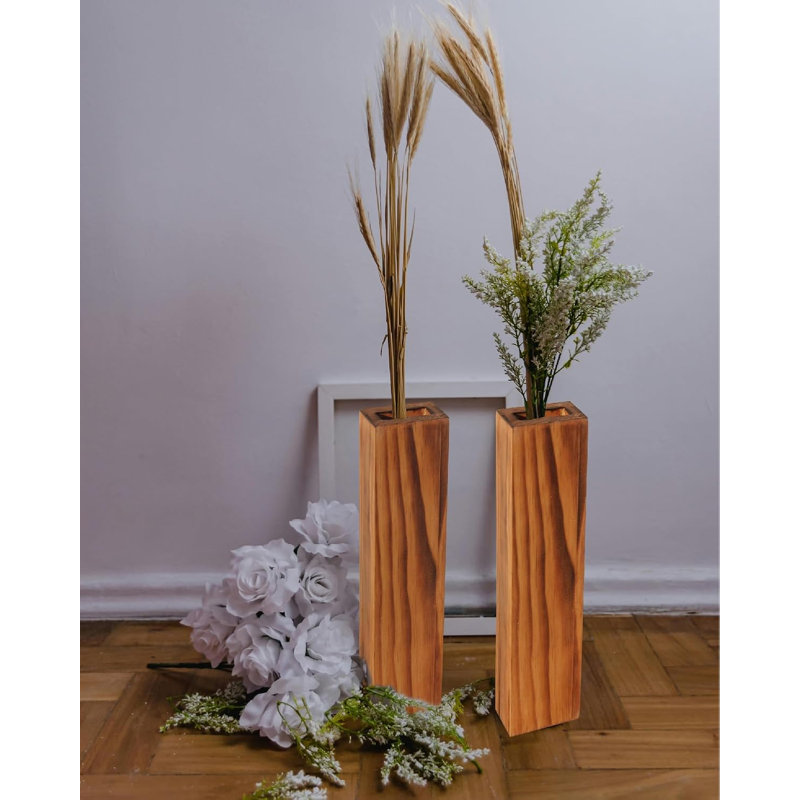 Dubenko Wall Vase - Set of 2, Brown